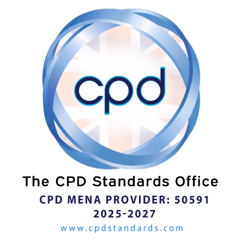 Blue circular logo with intertwined rings surrounding the letters 'cpd' in lowercase inside the circle, above text referring to The Planning Inspectorate and CPD accreditation details with a website link.